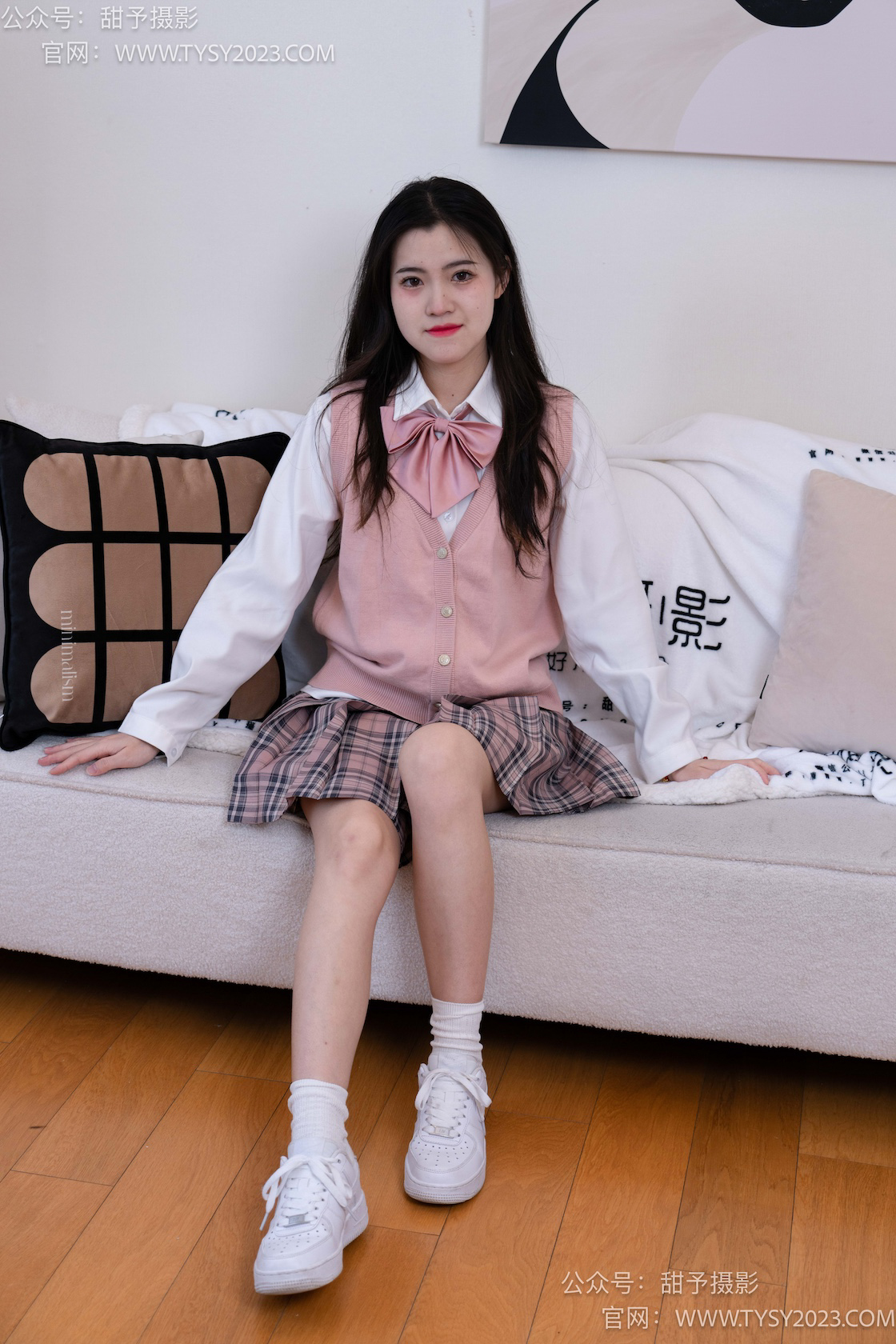 甜予摄影049期：小粥-板鞋、白棉袜、裸足-觅颜社