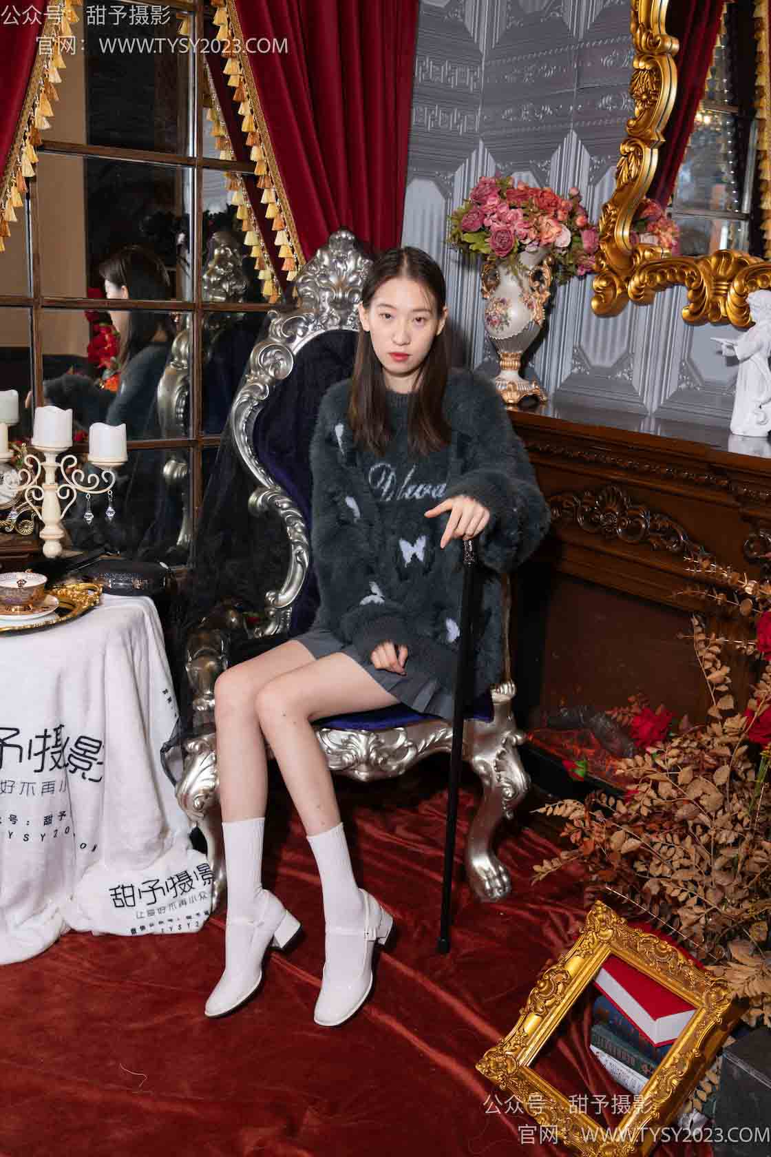 图片[2]-甜予摄影067期：帆帆-高跟鞋、白棉袜、裸足-觅颜社