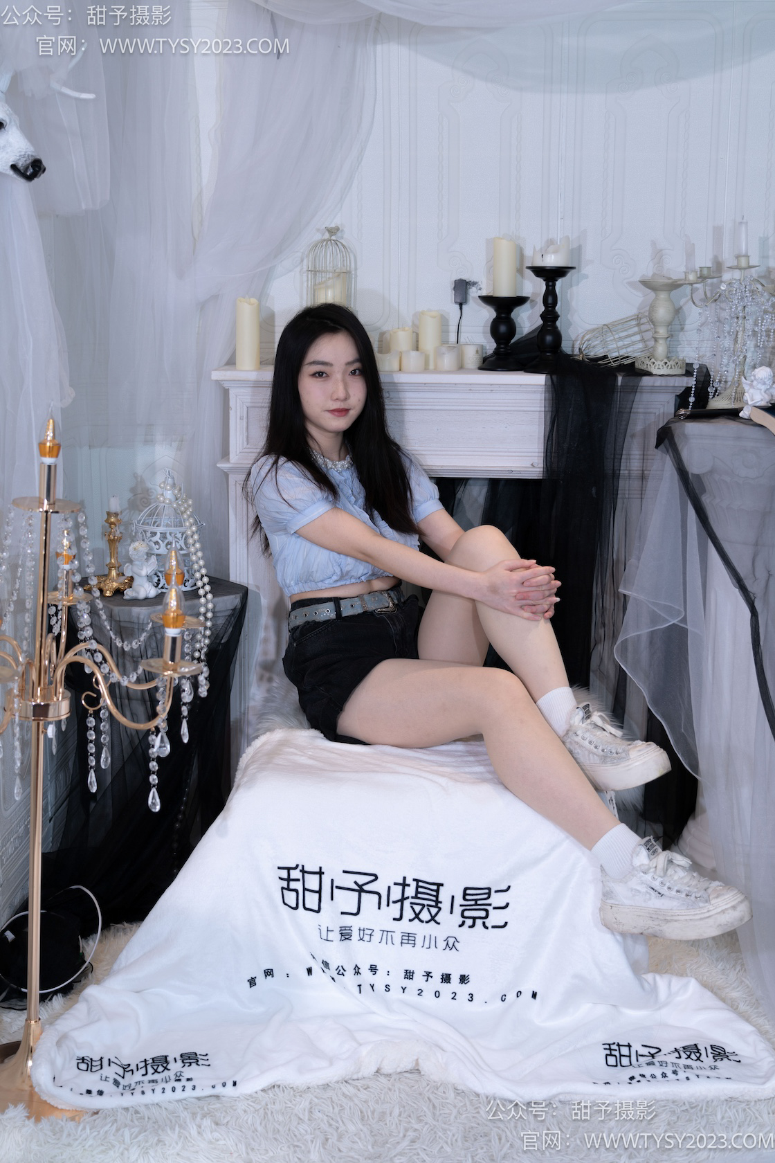 图片[2]-甜予摄影017期：栗栗-板鞋、白棉袜、肉丝（脚尖加固款）-觅颜社