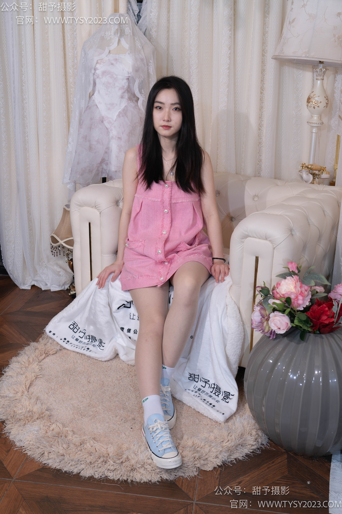 图片[2]-甜予摄影035期：栗栗-帆布鞋、白棉袜、肉丝（脚尖加固款）-觅颜社