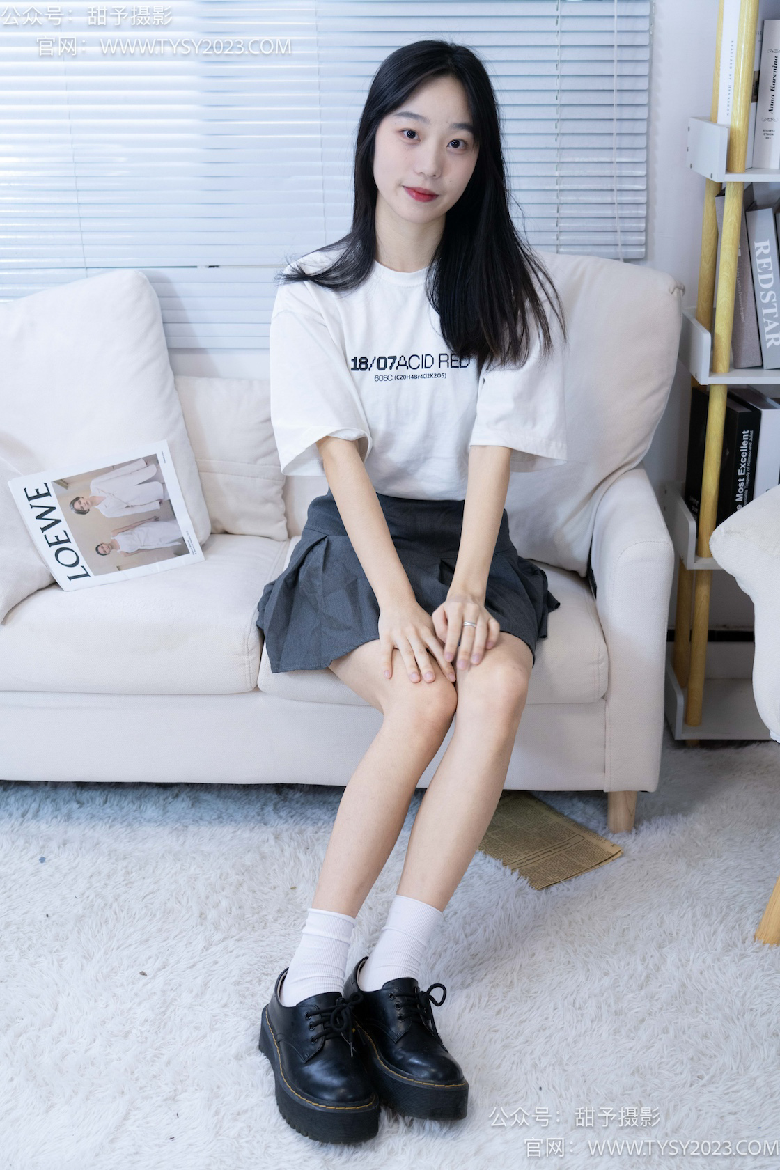 图片[3]-甜予摄影008期：艺艺-皮鞋、白棉袜、裸足-觅颜社