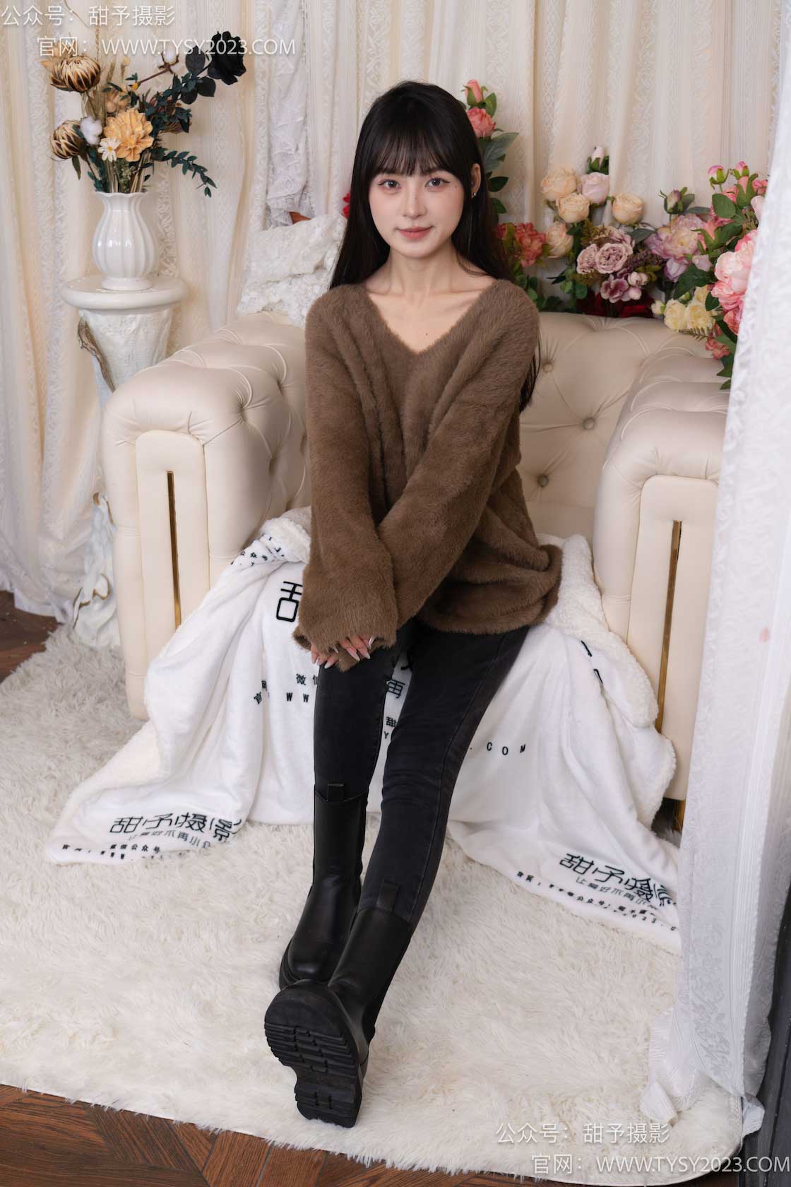 图片[3]-甜予摄影010期：小离-靴子、白棉袜、裸足-觅颜社