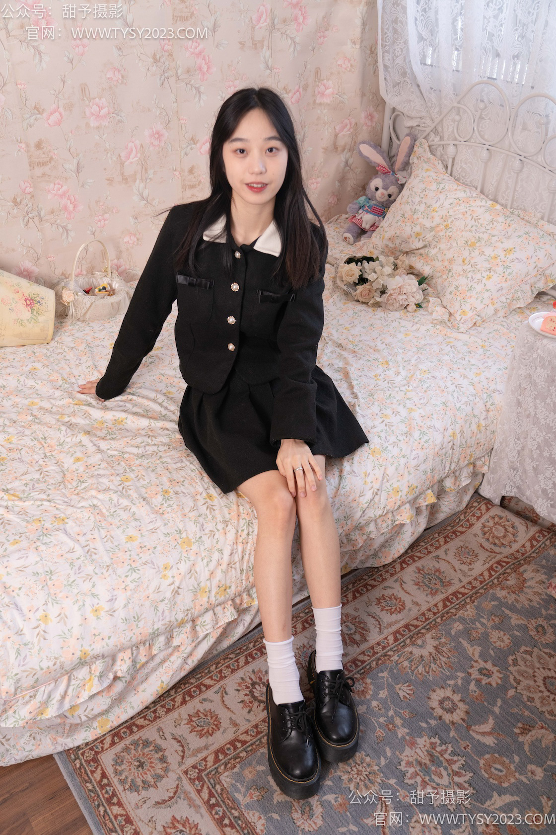 图片[3]-甜予摄影019期：艺艺-皮鞋、白棉袜、裸足-觅颜社