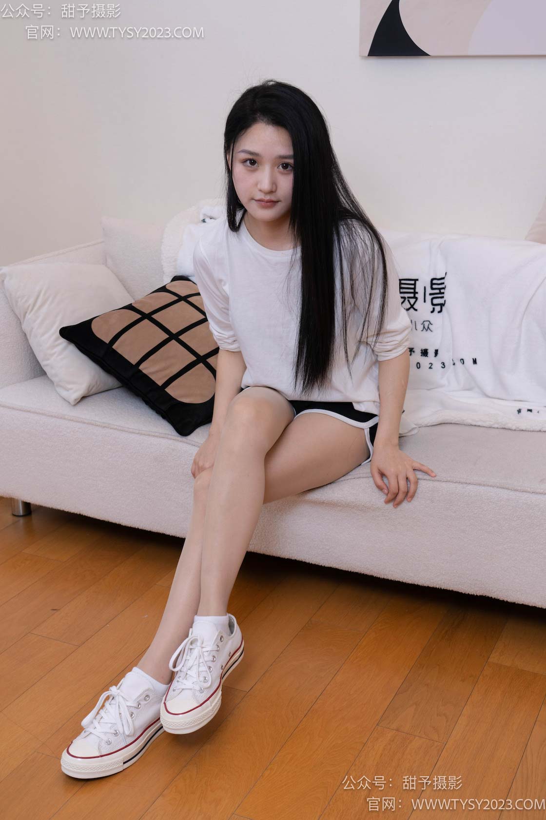 图片[4]-甜予摄影061期：澜澜-帆布鞋、白棉袜、肉丝（脚尖加固款）-觅颜社