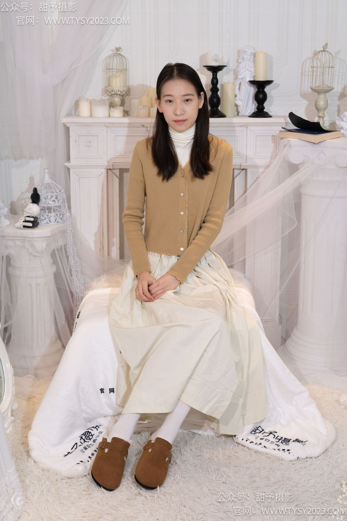 图片[4]-甜予摄影013期：帆帆-平底鞋、白棉袜、裸足-觅颜社