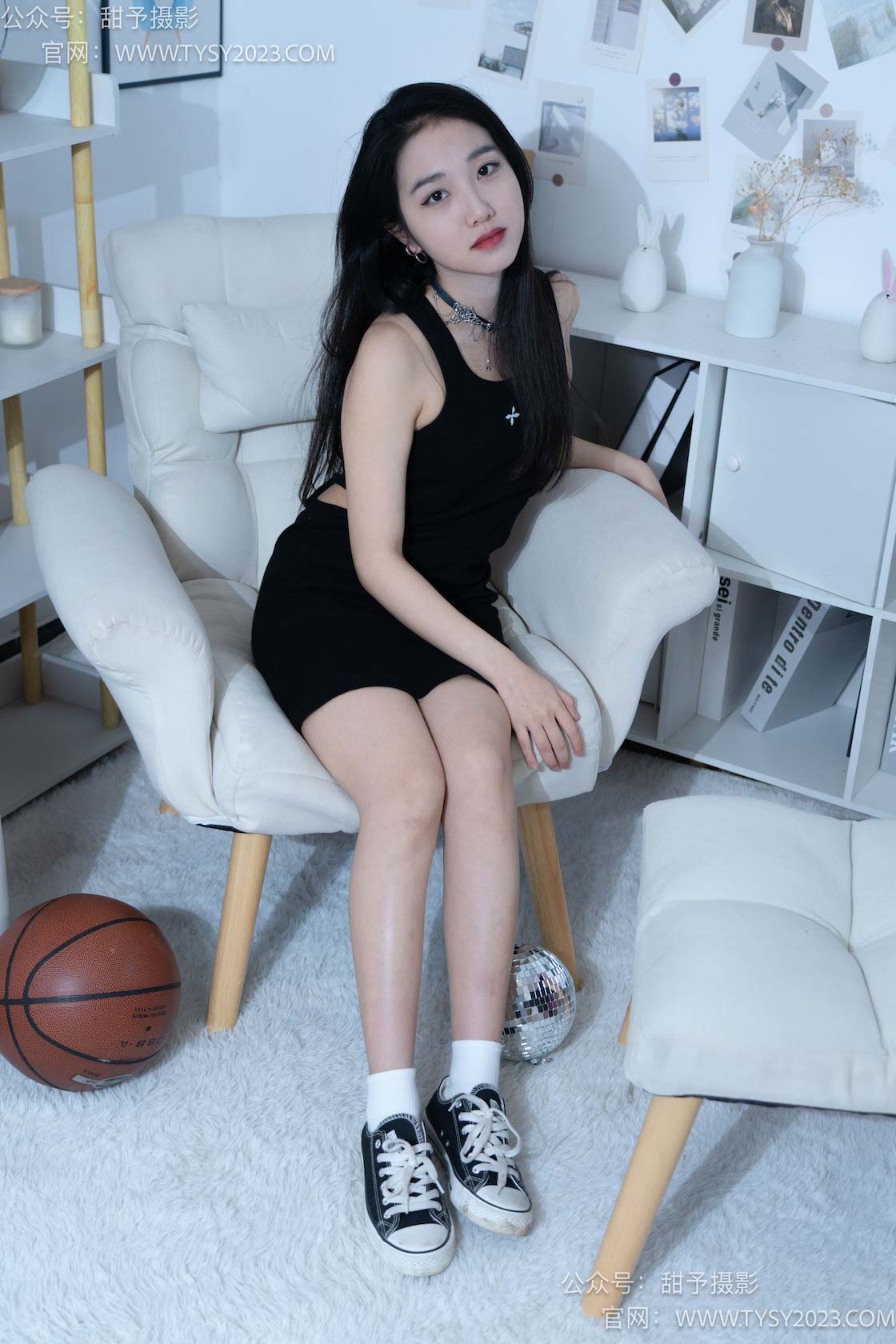 甜予摄影082期：筱筱-帆布鞋、白棉袜、裸足-觅颜社