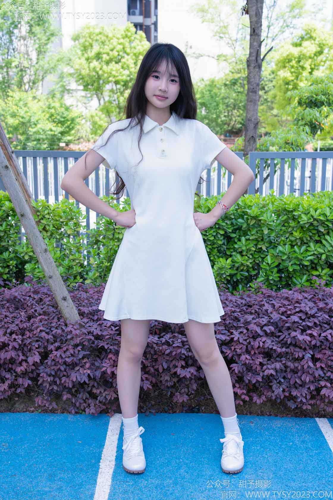 甜予摄影199期：小橙子-板鞋、白棉袜、裸足-觅颜社