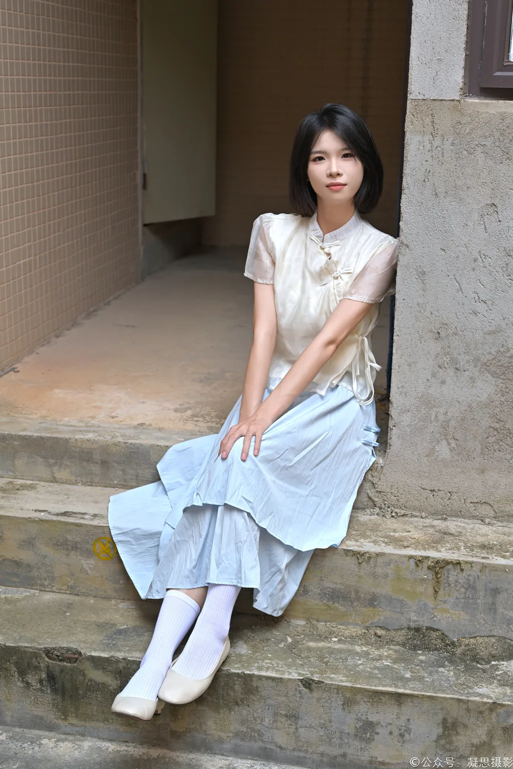 凝思摄影 NO.020 小睿 长裙、短白袜、平底鞋 [130P1V 4.20GB]-觅颜社