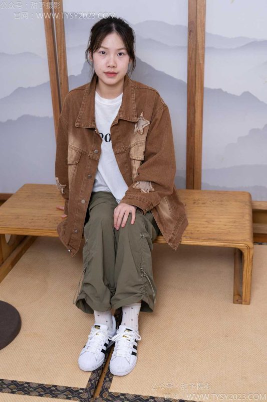 甜予摄影161期：双双-板鞋、白棉袜、裸足-觅颜社