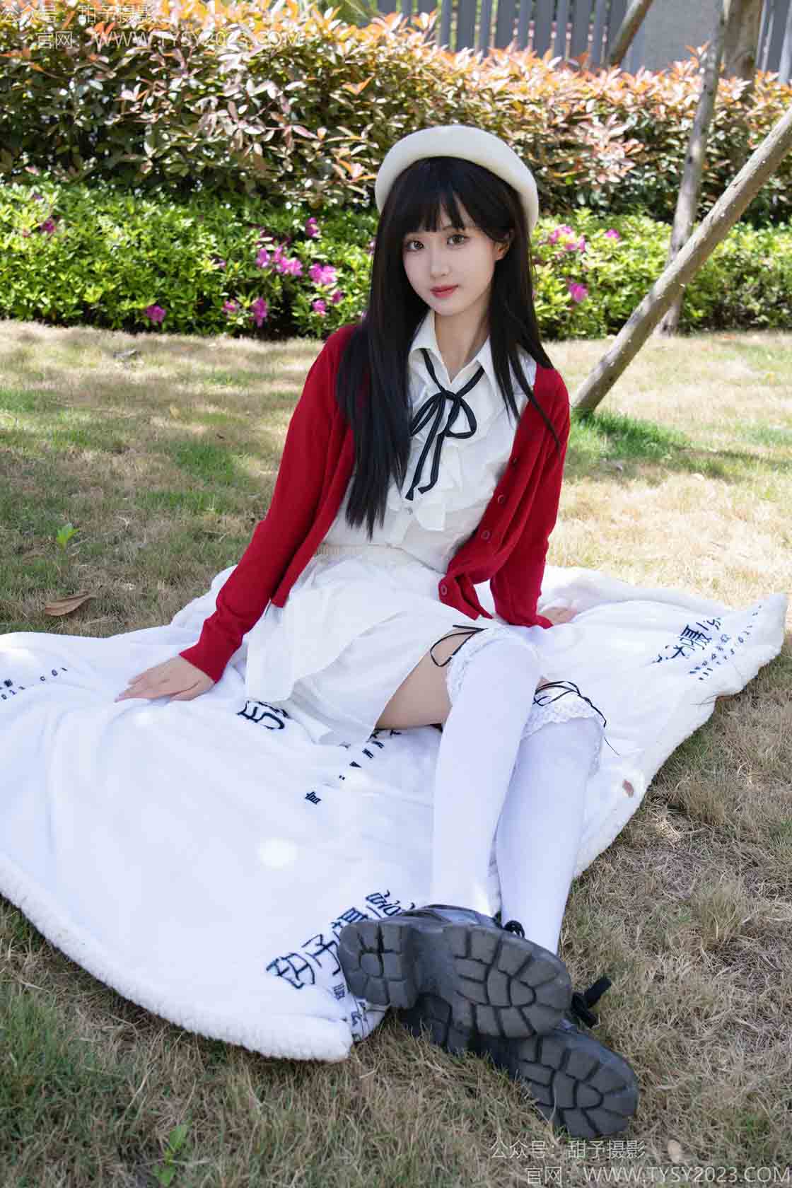 图片[2]-甜予摄影197期：小甜桃-皮鞋、大腿袜、裸足-觅颜社