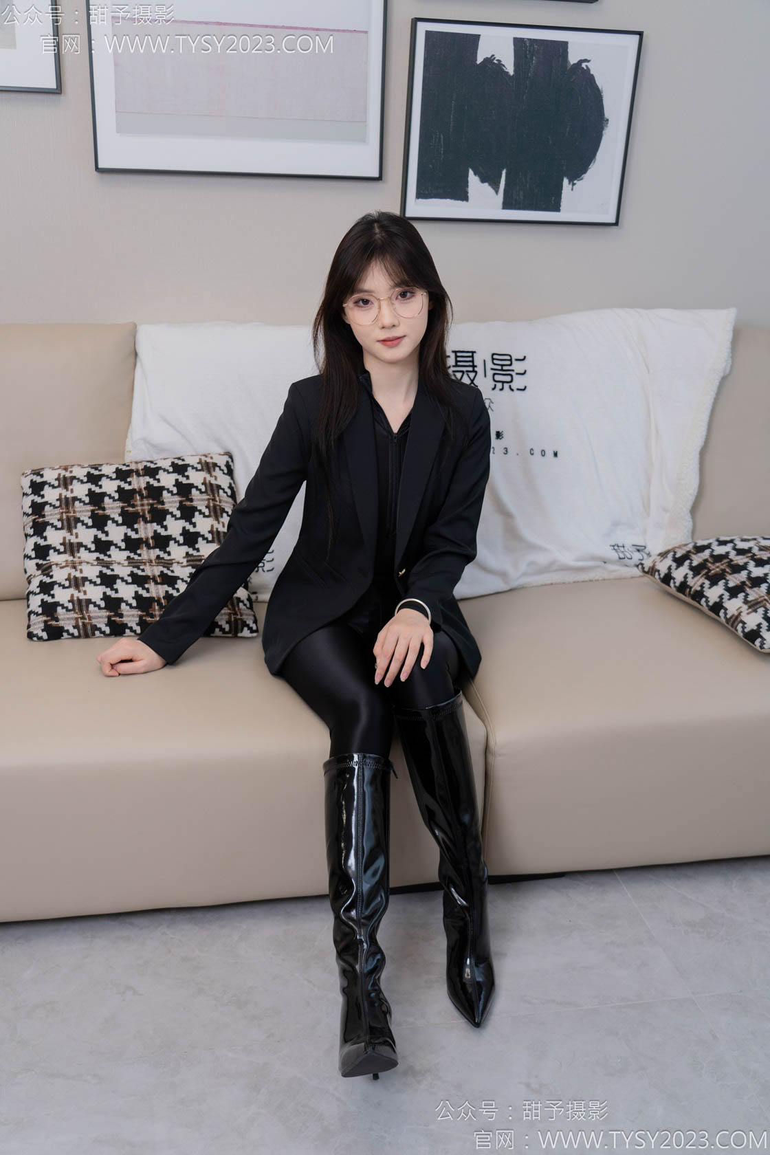 图片[2]-甜予摄影119期：璇璇-长靴、黑丝（脚尖加固版）-觅颜社