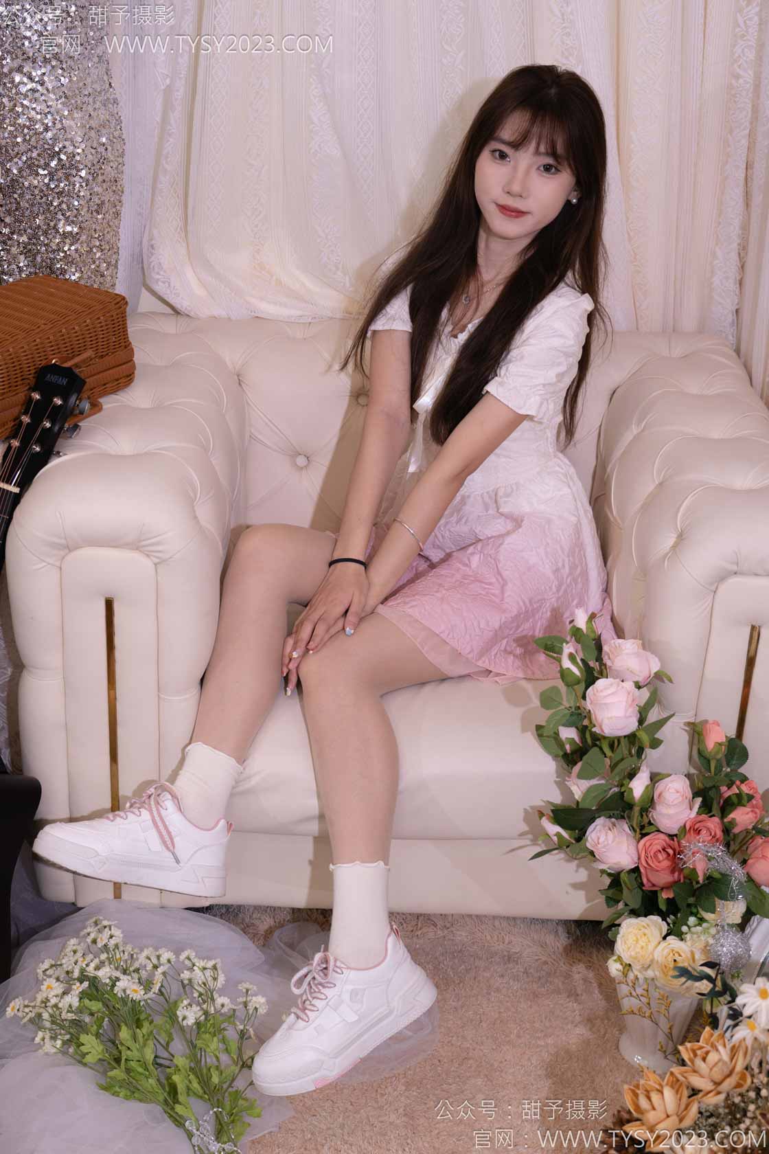 图片[2]-甜予摄影177期：璇璇-板鞋、白棉袜、薄肉丝（脚尖加固）-觅颜社