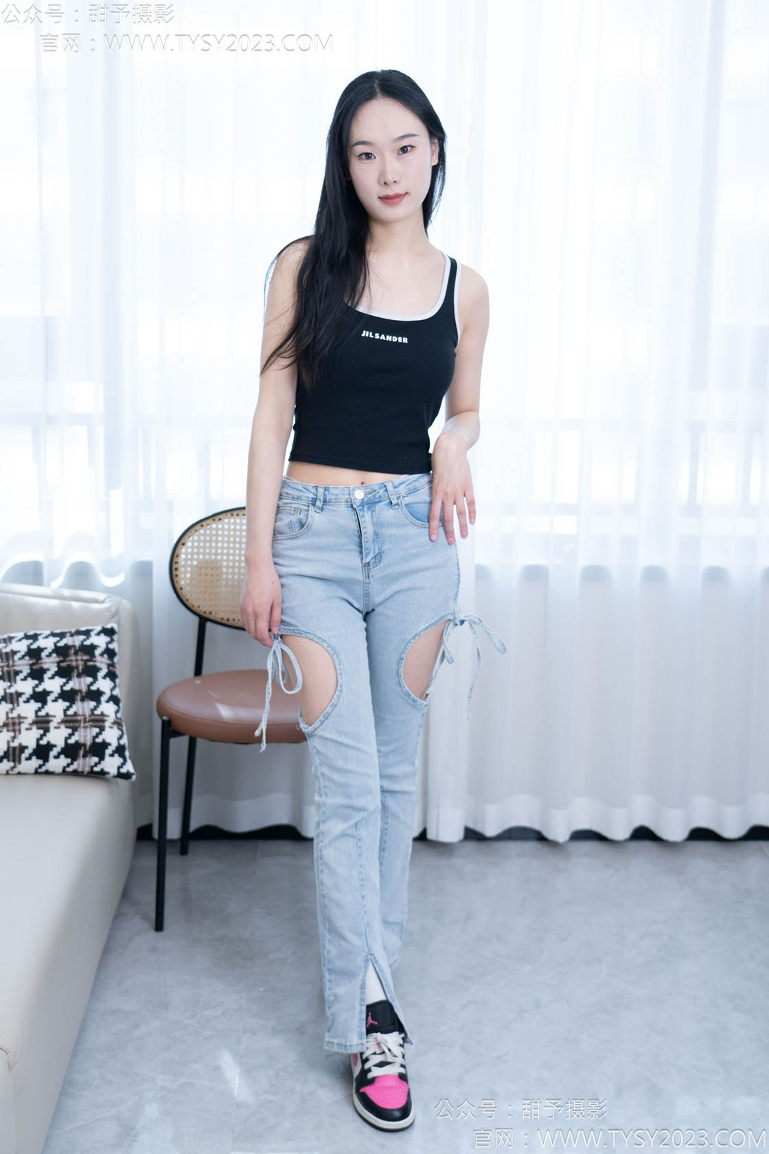 图片[3]-甜予摄影181期：小容-板鞋、白棉袜、裸足-觅颜社