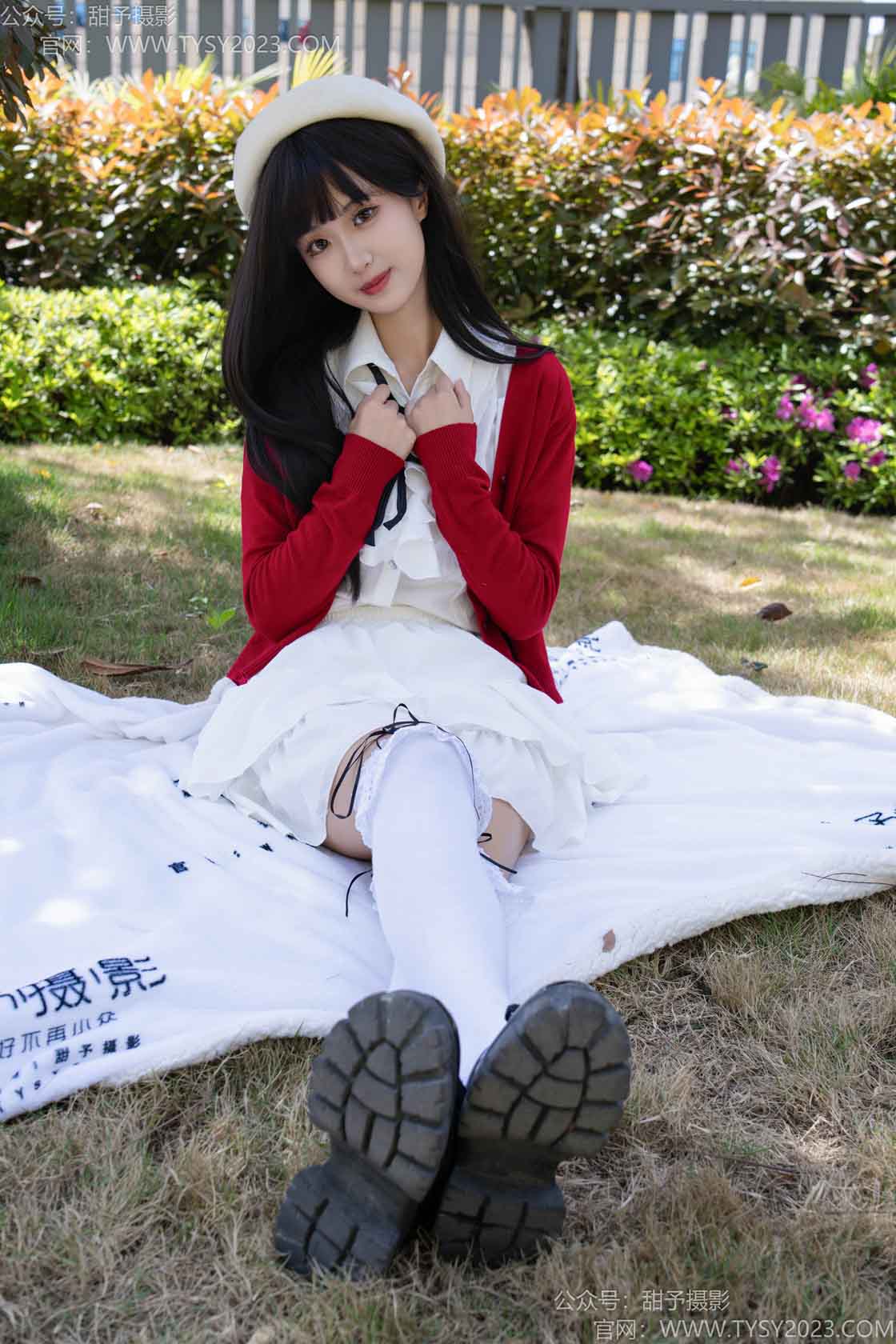 图片[3]-甜予摄影197期：小甜桃-皮鞋、大腿袜、裸足-觅颜社