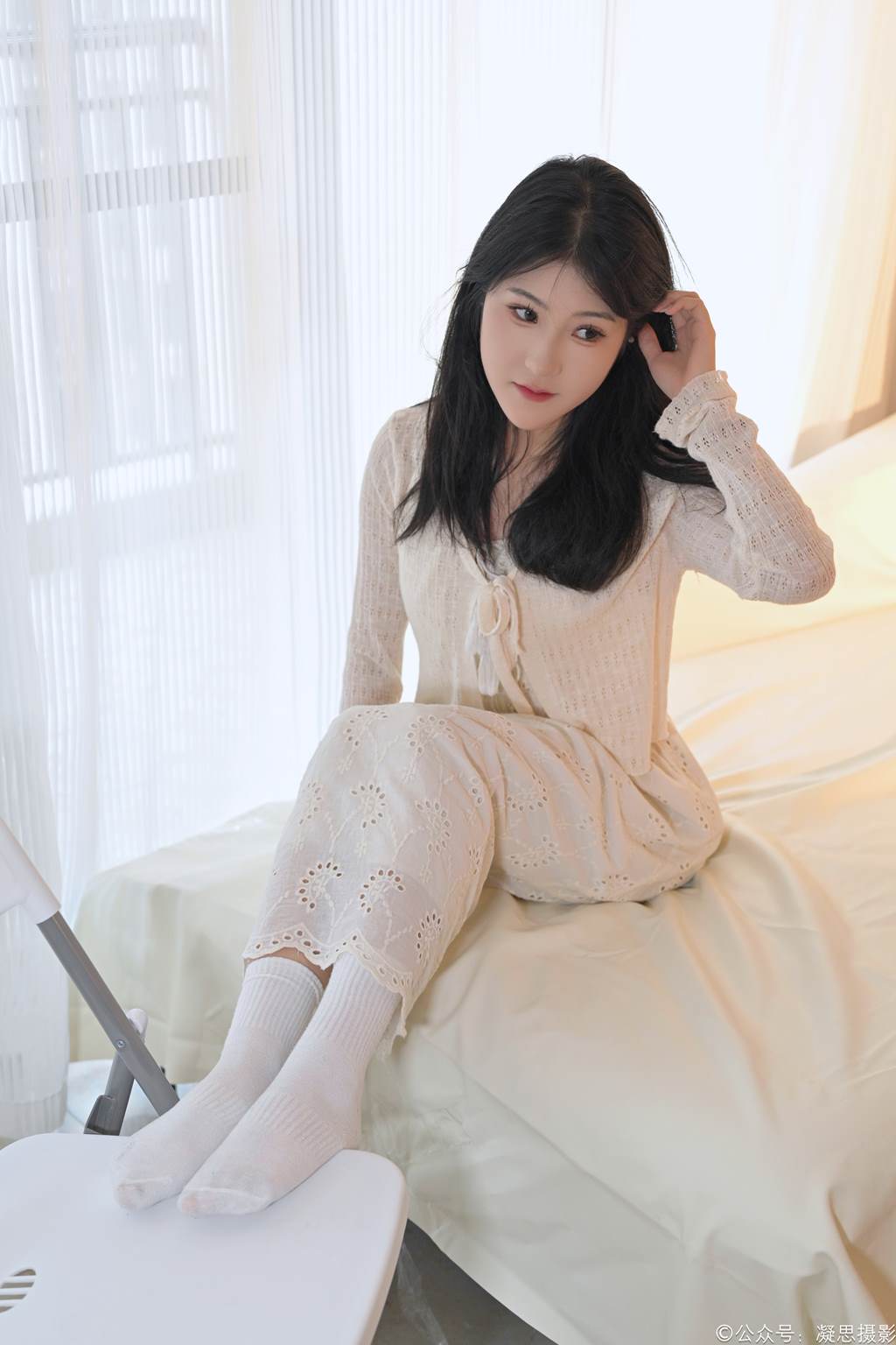 图片[3]-凝思摄影 NO.005 琦琦（连衣裙、短白袜、平底鞋） [134P1V 3.29 GB]-觅颜社