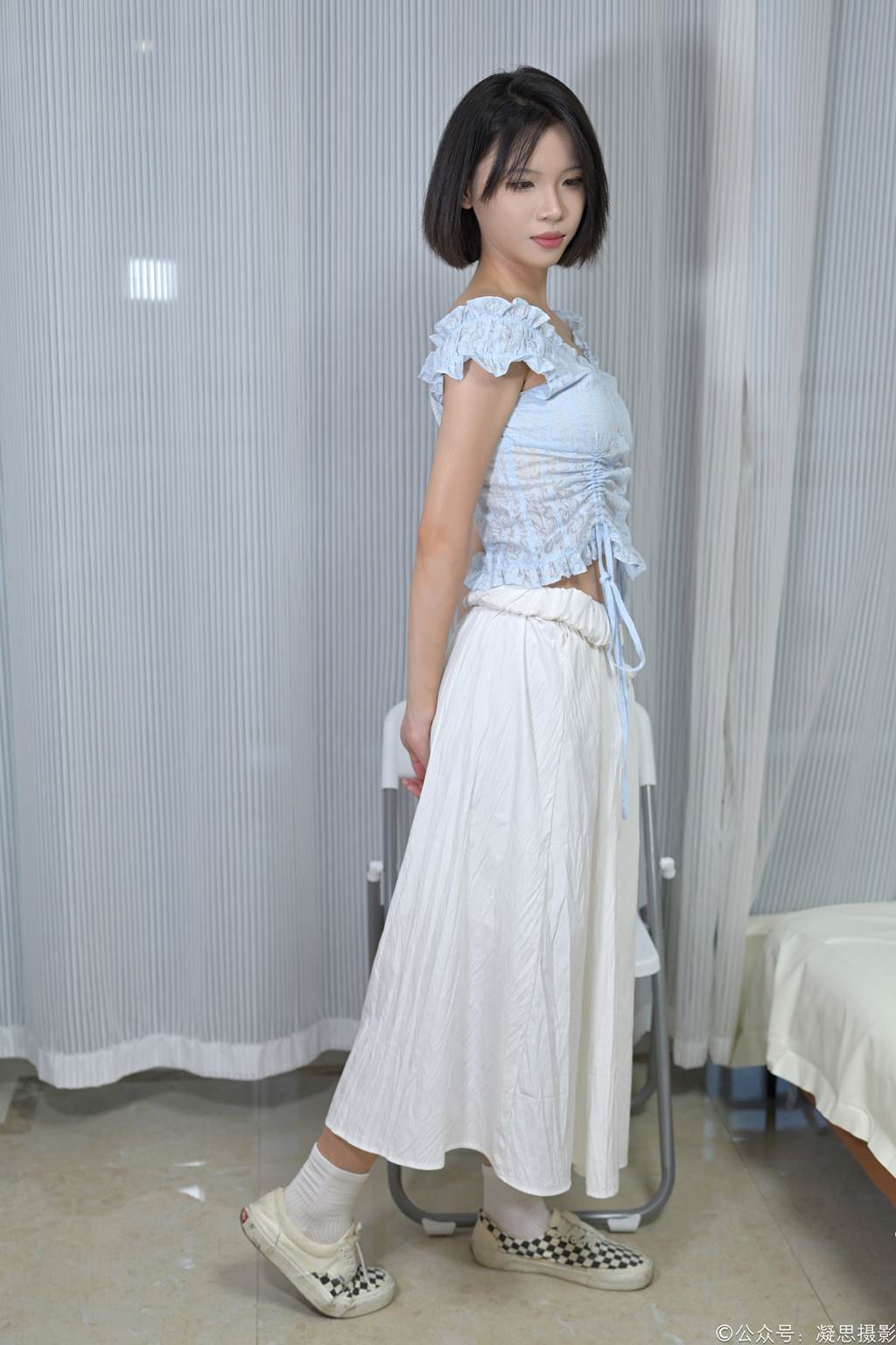 图片[2]-凝思摄影 NO.007 小睿（长裙、短白袜、平底鞋） [133P1V 4.56 GB]-觅颜社