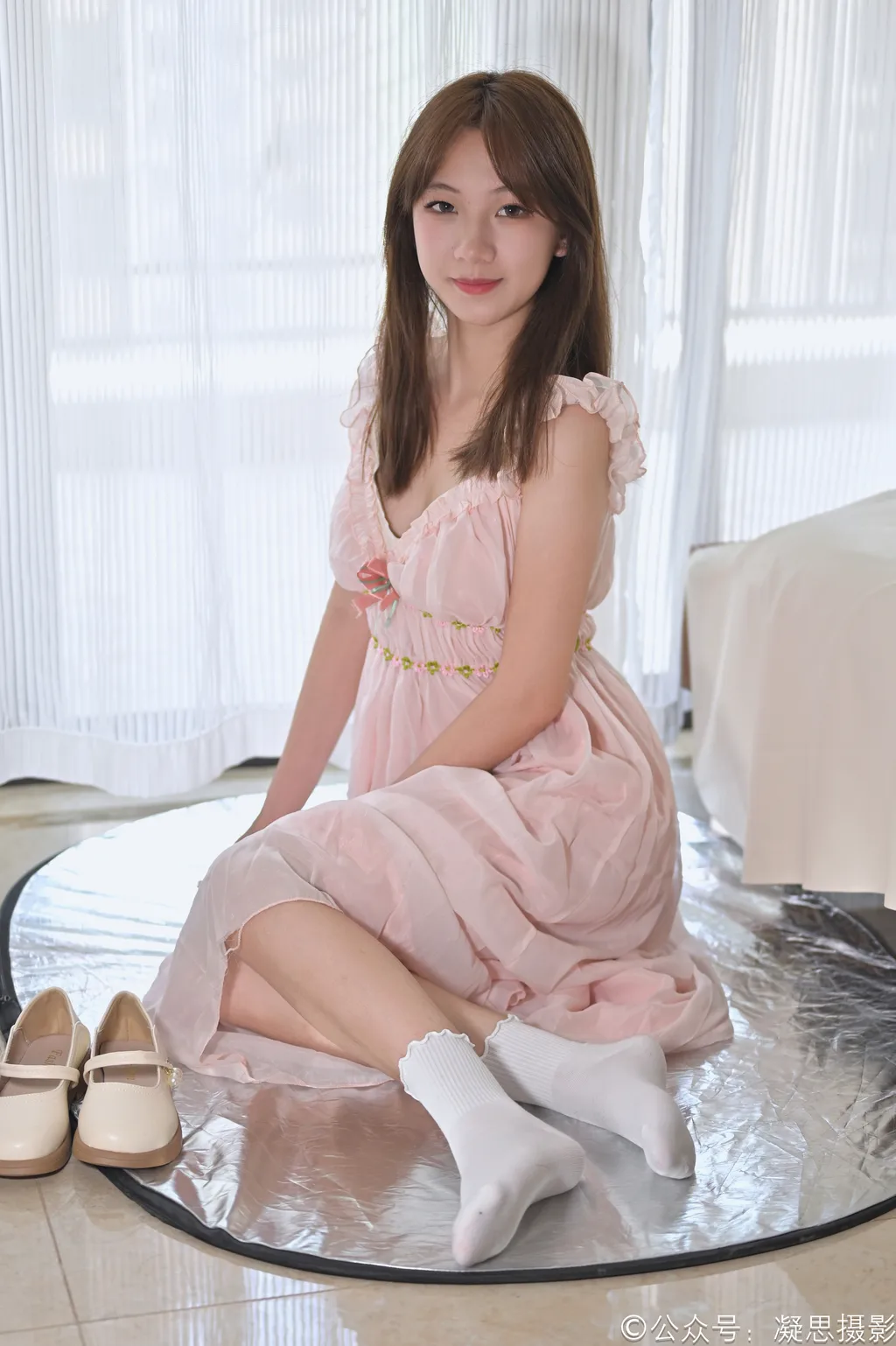 图片[3]-凝思摄影 NO.039 铃铃 连衣裙、短白袜、玛丽珍 [150P1V 4.45GB]-觅颜社