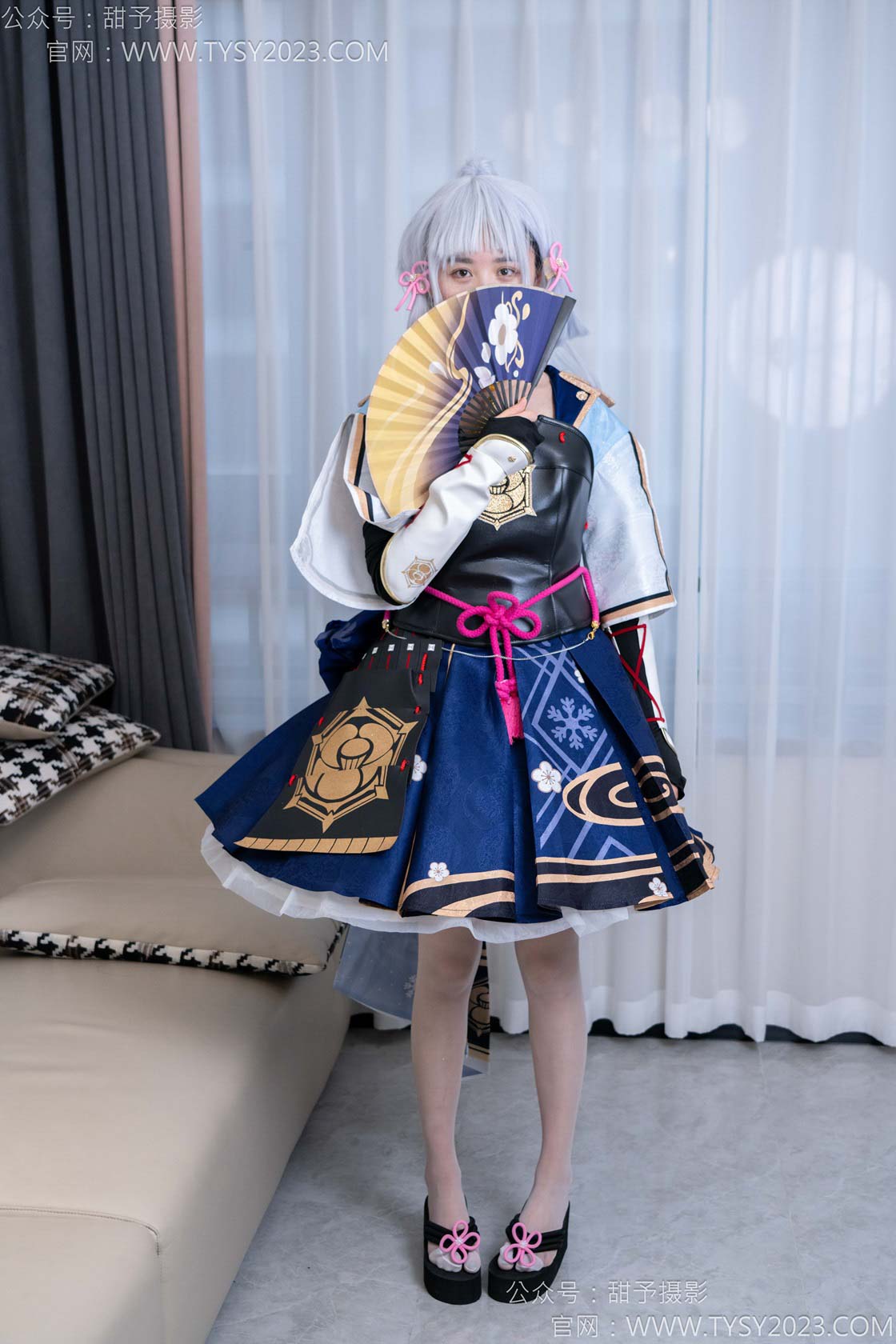 图片[3]-甜予摄影141期：澜澜-cos服人字拖、白丝（脚尖加固）、裸足、挠脚心剧情-觅颜社