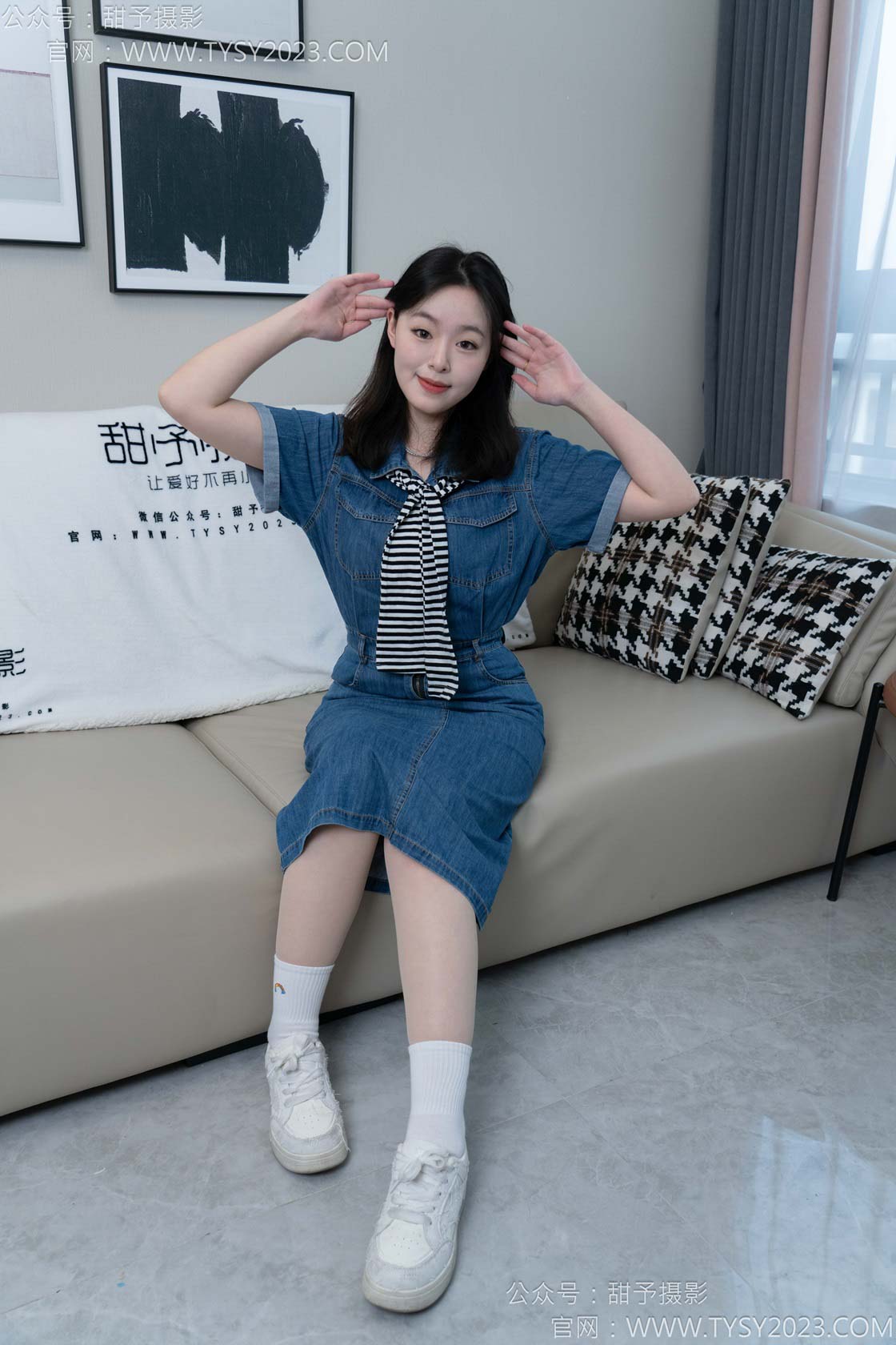 图片[3]-甜予摄影151期：小葵-板鞋、白棉袜、薄肉丝（脚尖加固）-觅颜社