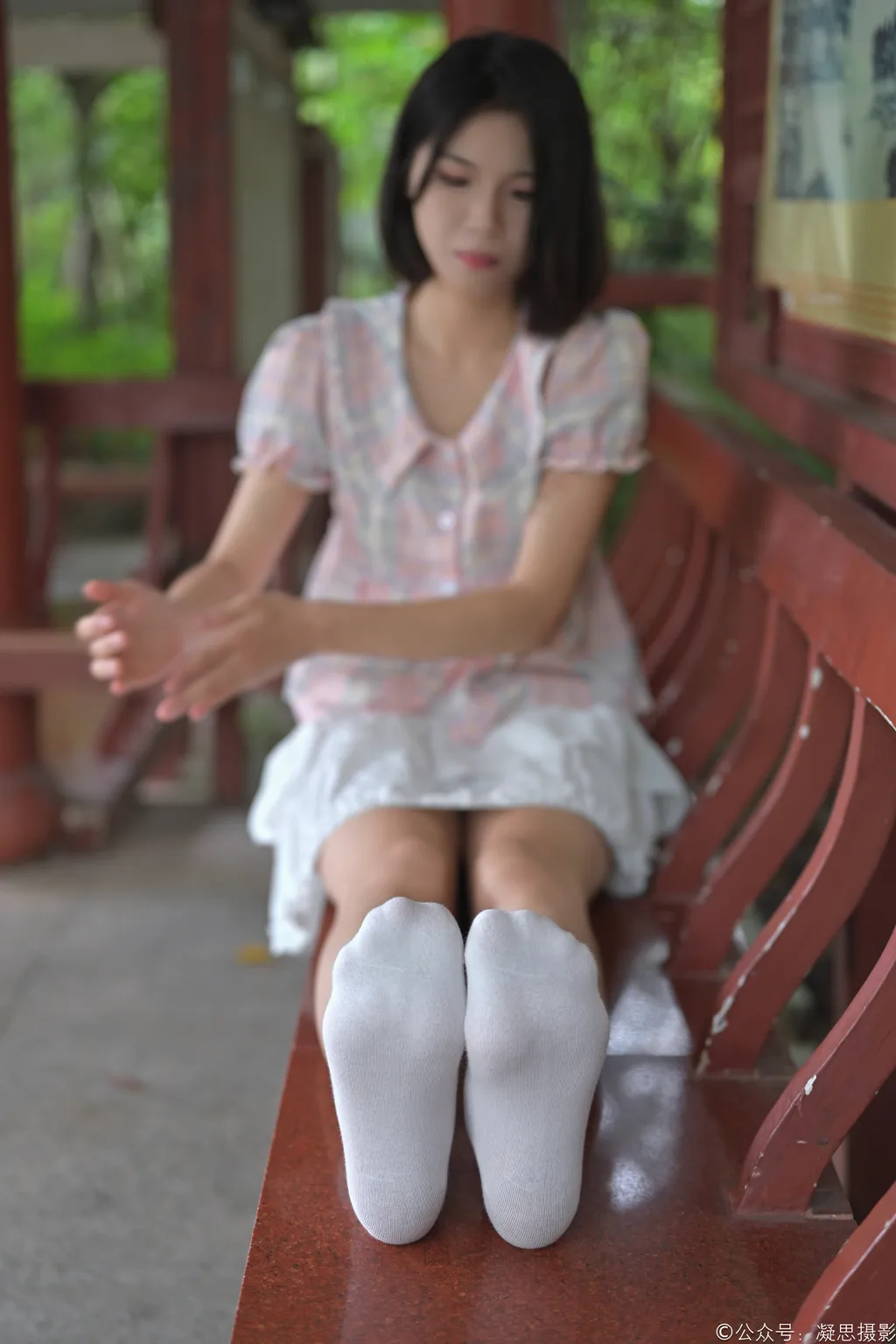 图片[4]-凝思摄影 NO.037 小睿 （短裙、短白袜、平底鞋） [150P1V 5.85GB]-觅颜社