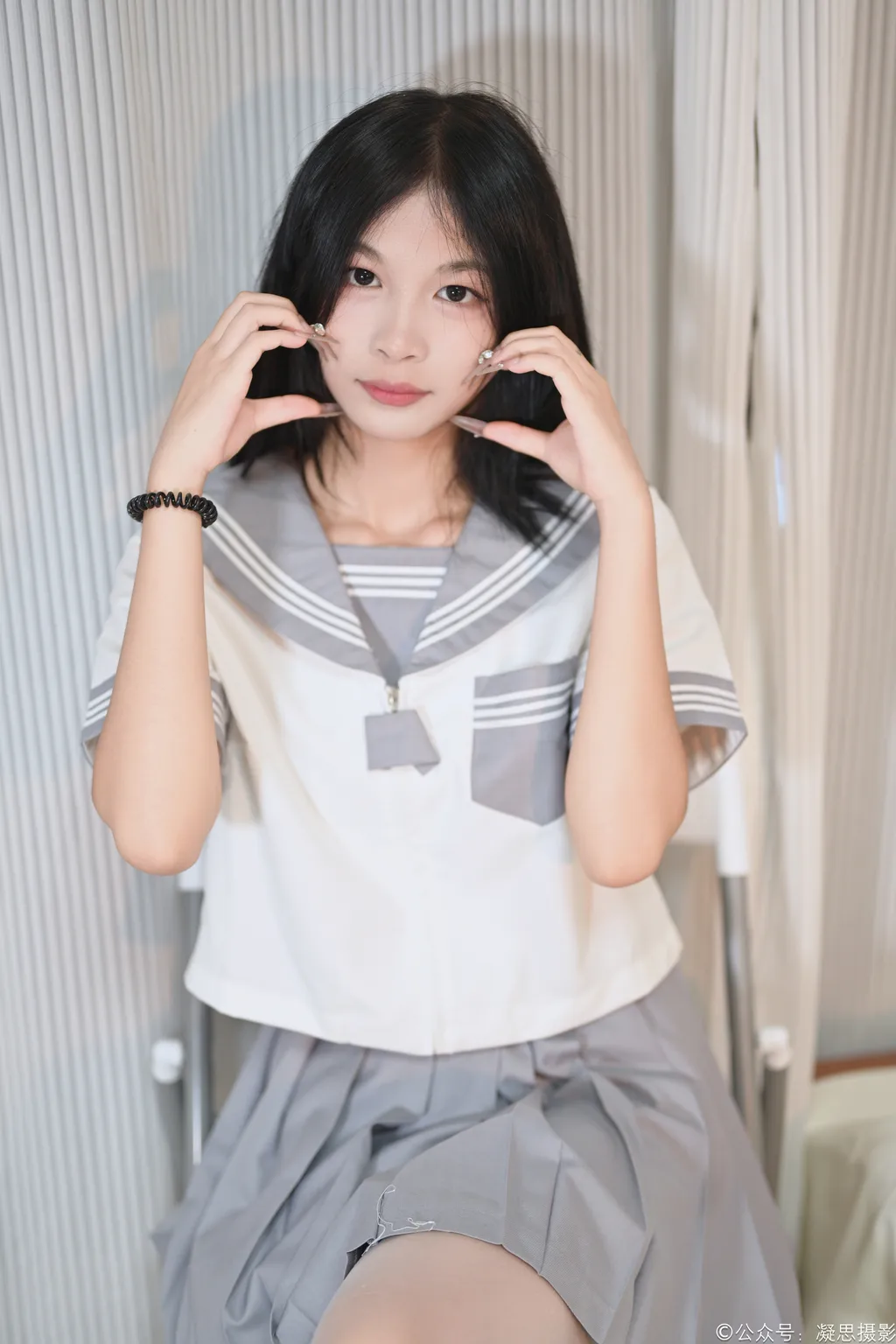 图片[4]-凝思摄影 NO.038 沅沅 （jk制服、连裤白丝、小皮鞋） [148P1V 5.44GB]-觅颜社