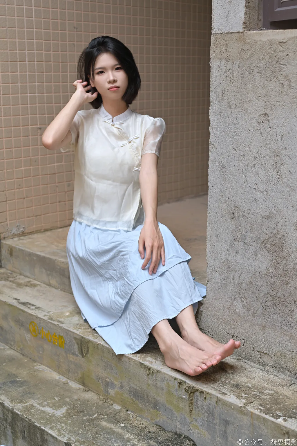 图片[3]-凝思摄影 NO.020 小睿 长裙、短白袜、平底鞋 [130P1V 4.20GB]-觅颜社