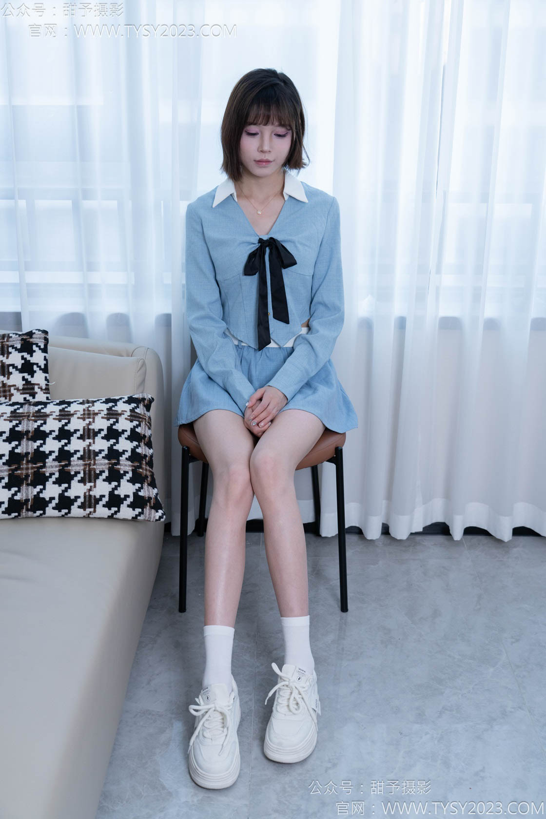图片[4]-甜予摄影164期：珞珞-板鞋、白棉袜、裸足-觅颜社