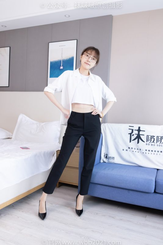 袜啵啵535期：稚予-高跟鞋、皮鞋、黑棉袜、薄肉丝（脚尖加固款）、裤里丝-觅颜社