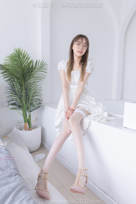 袜啵啵571期：稚予-高跟鞋、薄肉丝（脚尖透明款）、大腿薄白丝（脚尖加固款）-觅颜社