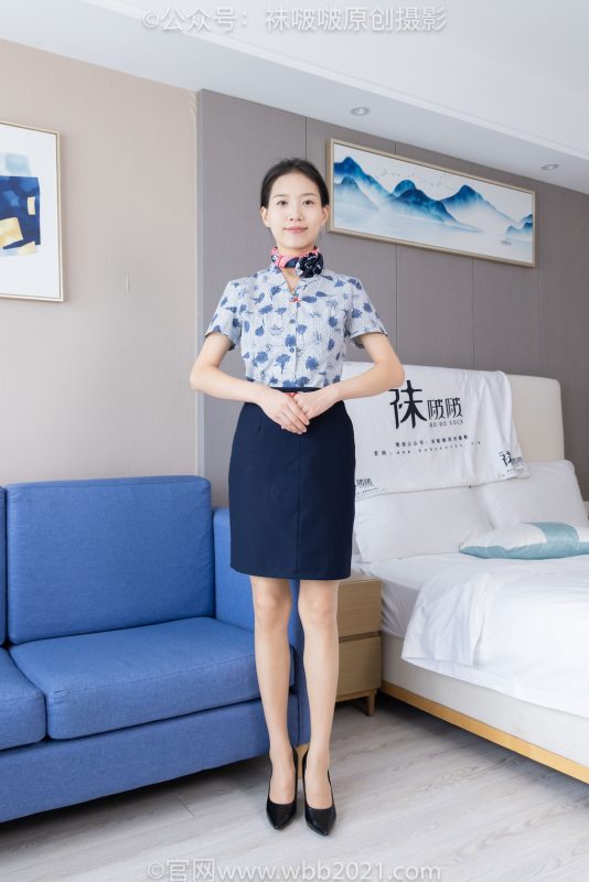 袜啵啵334期：芝士-东航制服、两双高跟鞋、薄肉丝（脚尖透明款）、薄灰丝（脚尖加固款）-觅颜社