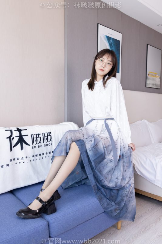 袜啵啵428期：稚予-皮鞋、灰丝（脚尖加固款）-觅颜社