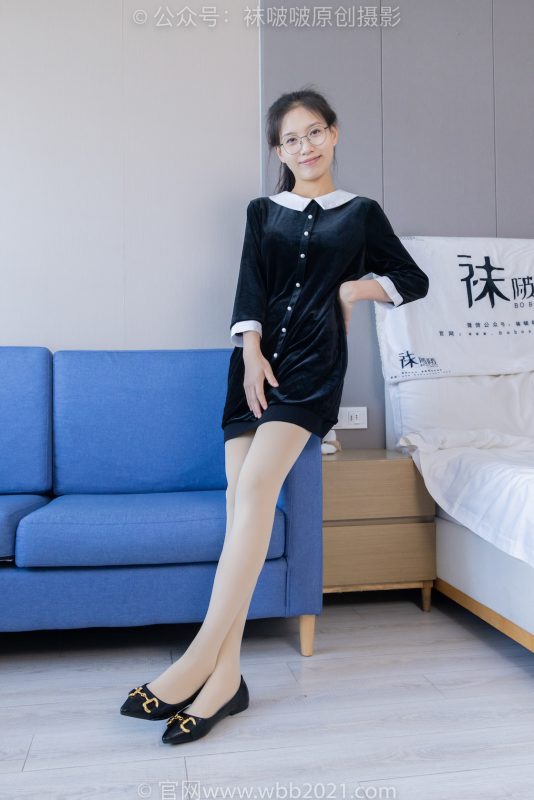 袜啵啵286期：芝士-平底鞋、厚肉丝、裸足-觅颜社