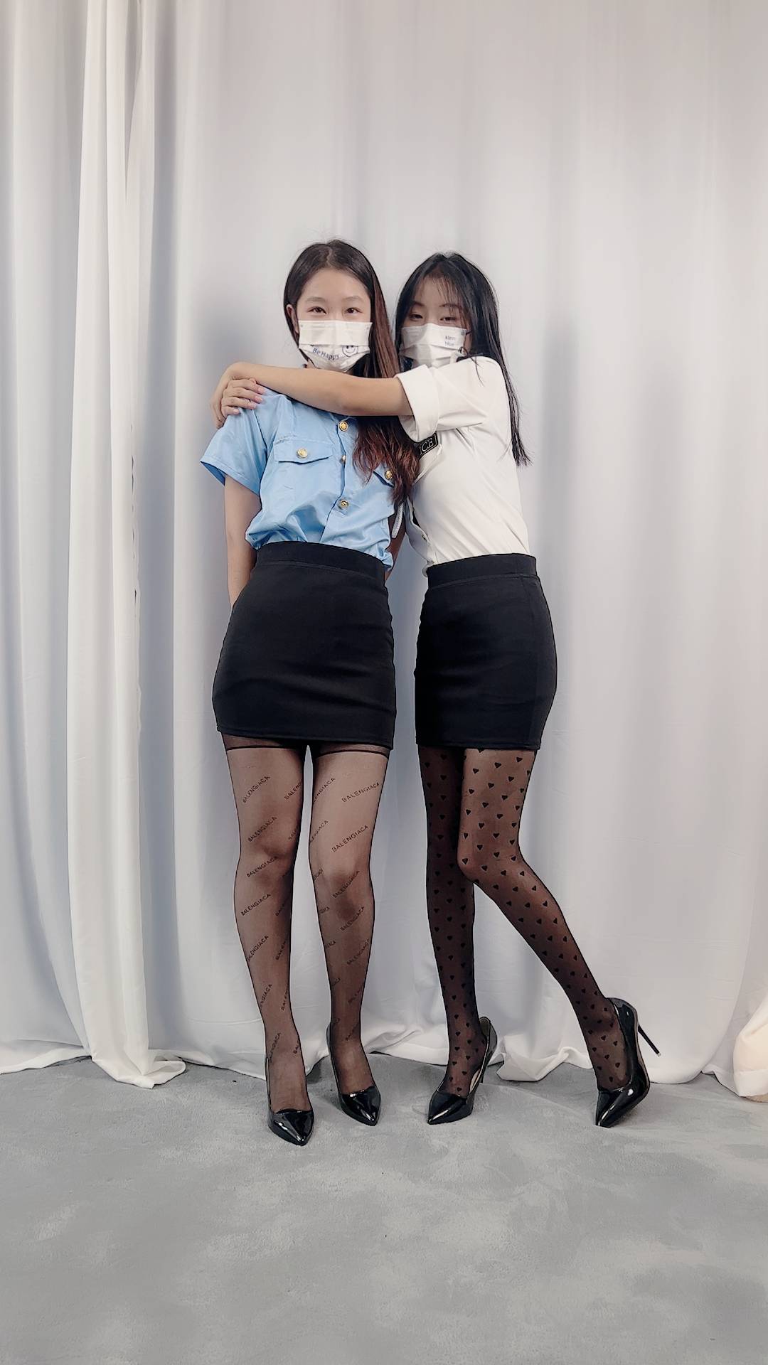 三禾摄影 NO.042 黑丝 高跟 帆布鞋