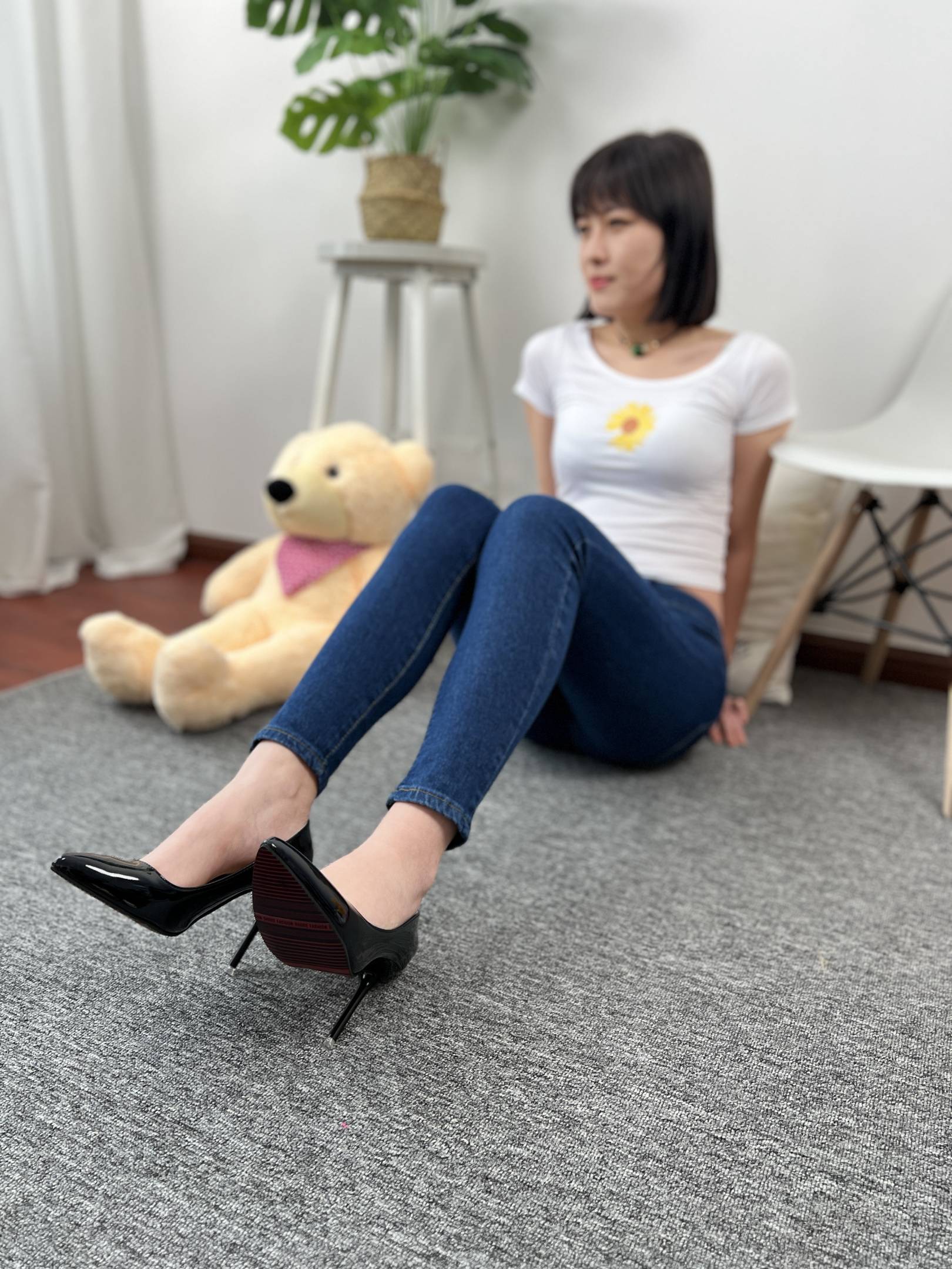 图片[3]-三禾摄影 NO.030 牛仔裤 棉袜 帆布鞋 高跟