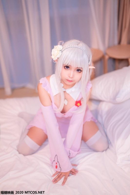 喵糖映画 VOL.118 露肩睡裙 蠢沫沫[40P-680M]-觅颜社