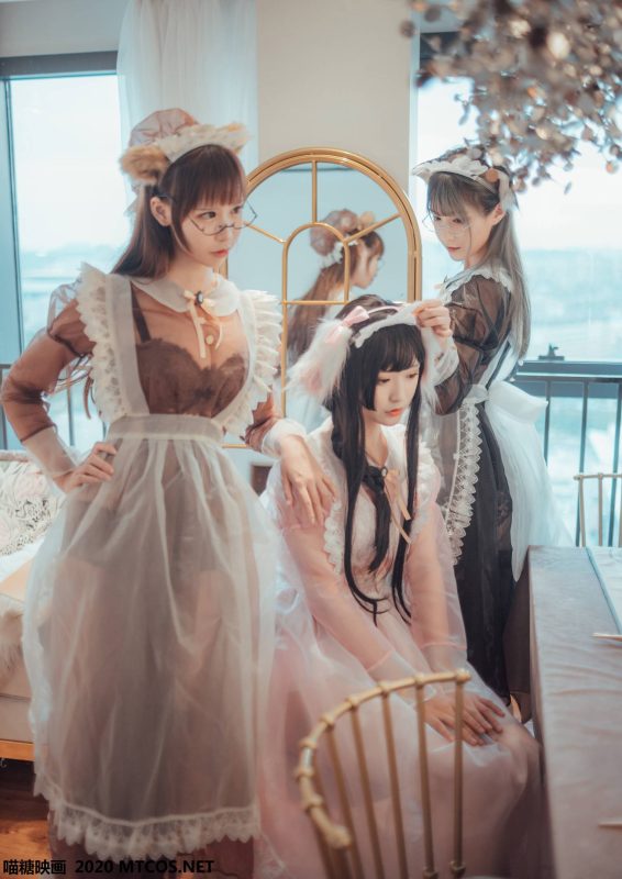 喵糖映画 VOL.146 三人女仆[33P-430M]-觅颜社