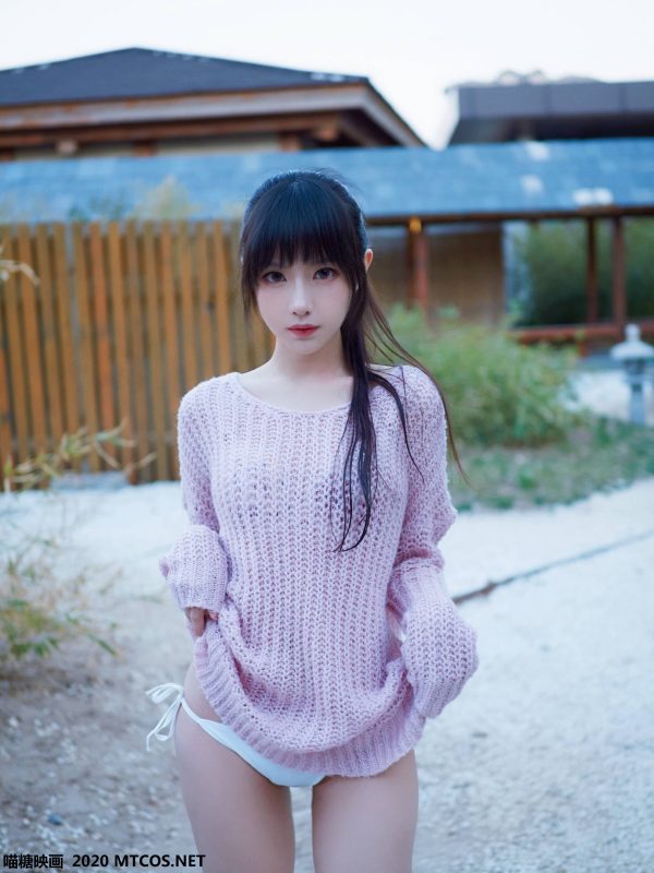 喵糖映画 VOL.147 白色泳装之温泉[25P-163M]-觅颜社