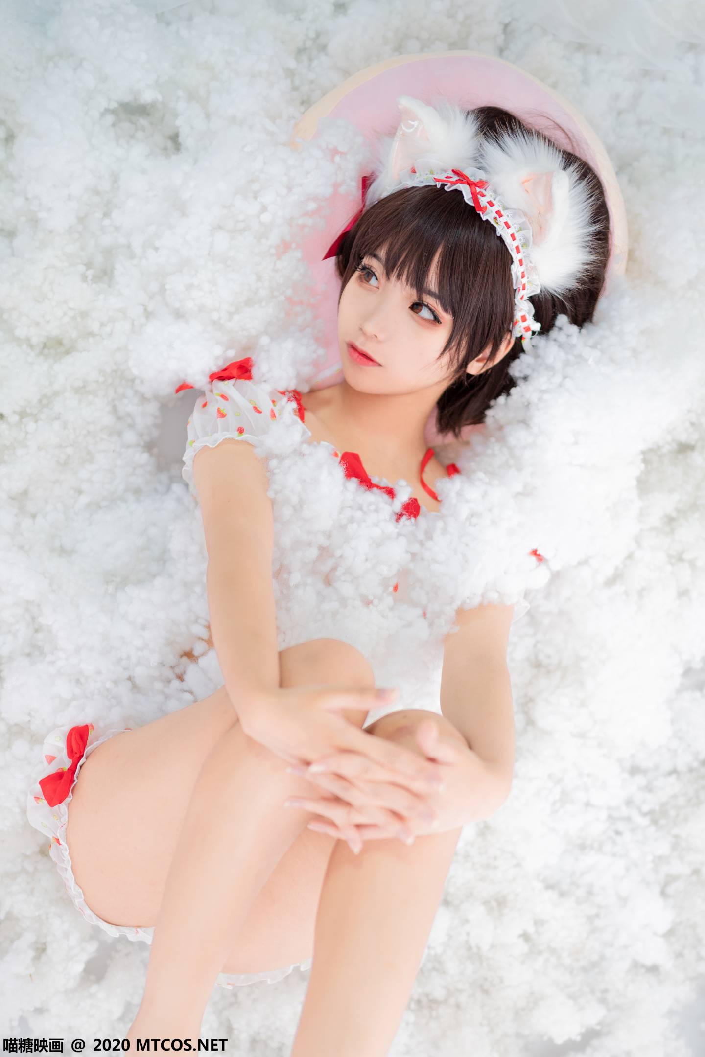 图片[2]-喵糖映画 VOL.155 草莓印花小夜衣