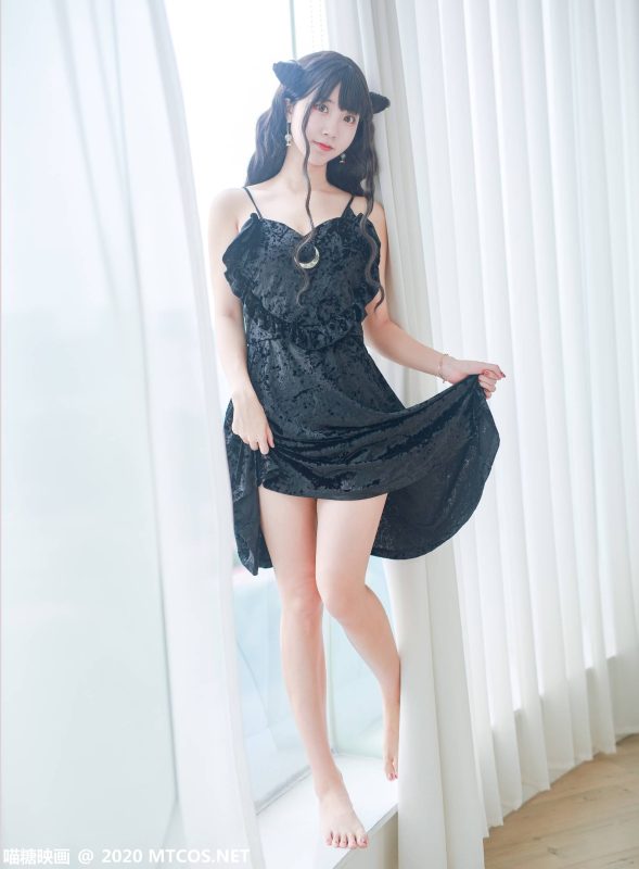 喵糖映画 VOL.160 小恶魔黑裙[31P-486M]-觅颜社