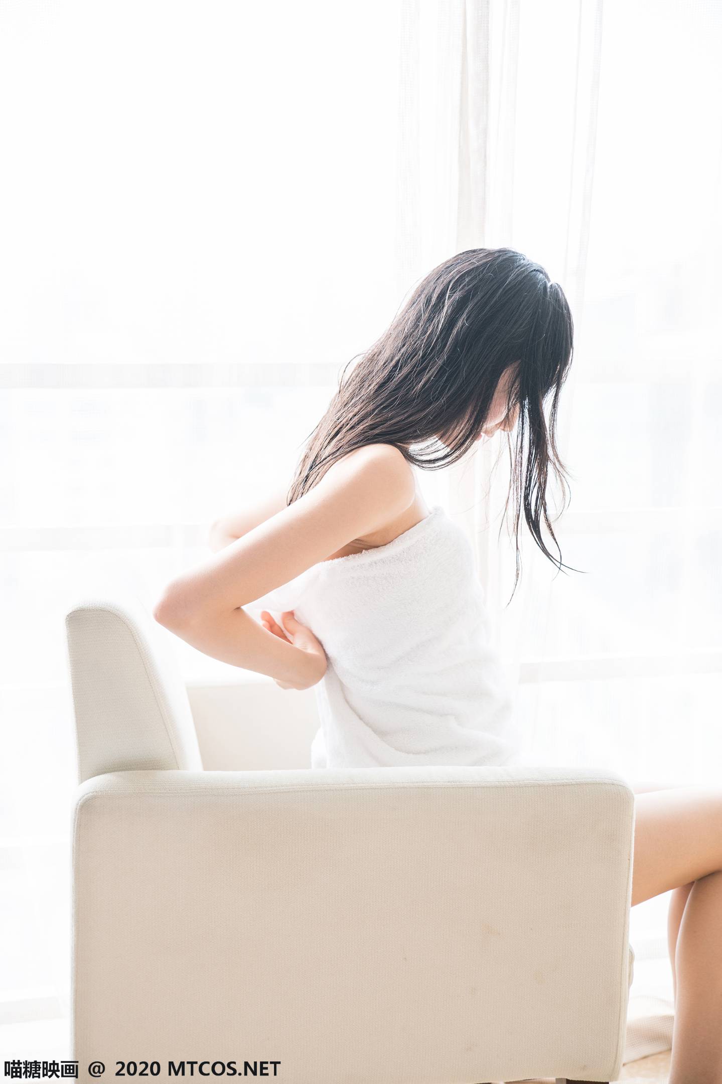 图片[2]-喵糖映画 VOL.174 纯白浴巾