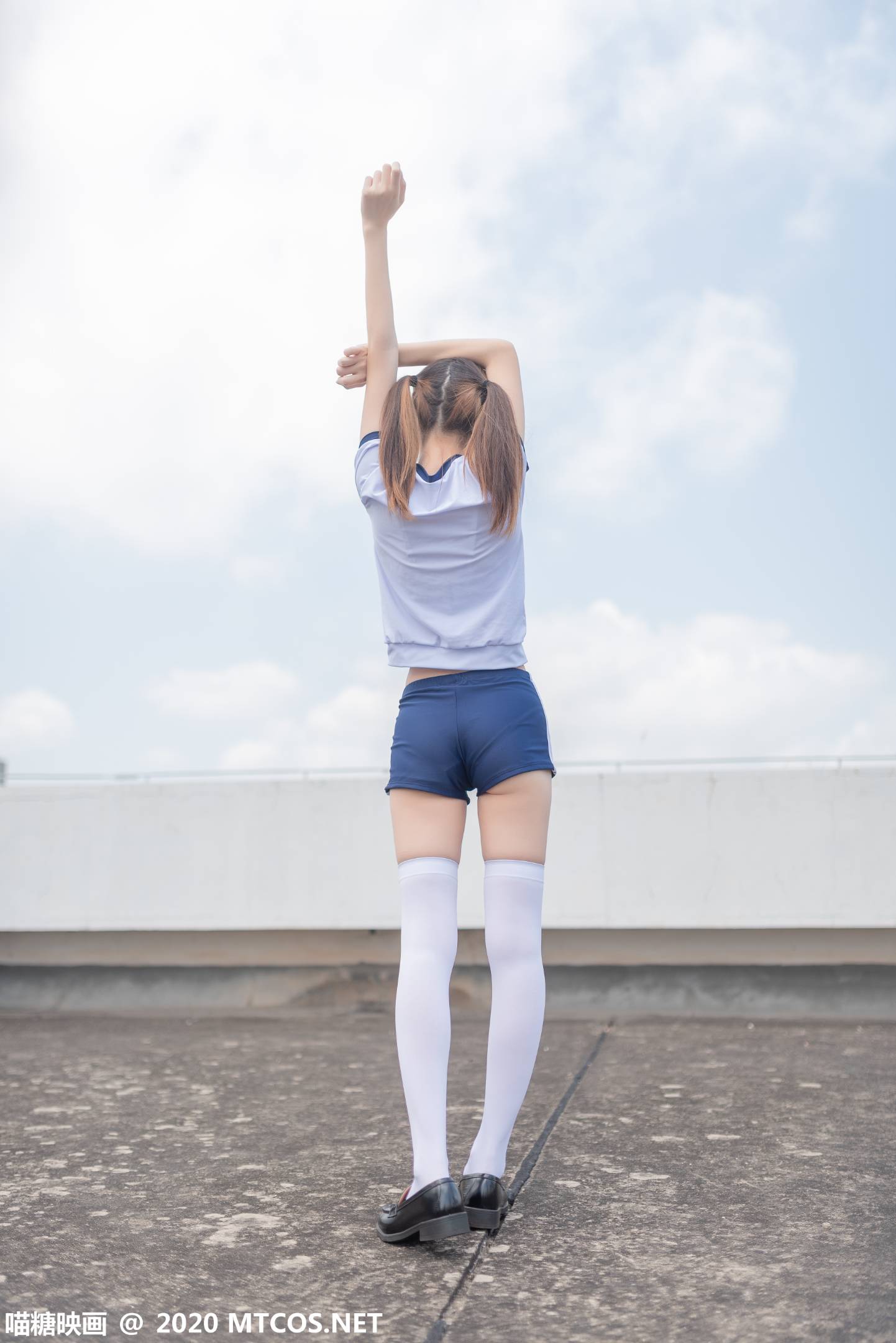 图片[2]-喵糖映画 VOL.182 白袜体操服