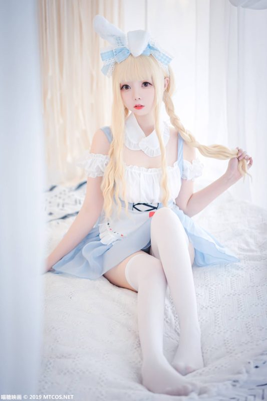 喵糖映画 VOL.053 嶋葵 蓝色兔子[41P-331MB]-觅颜社