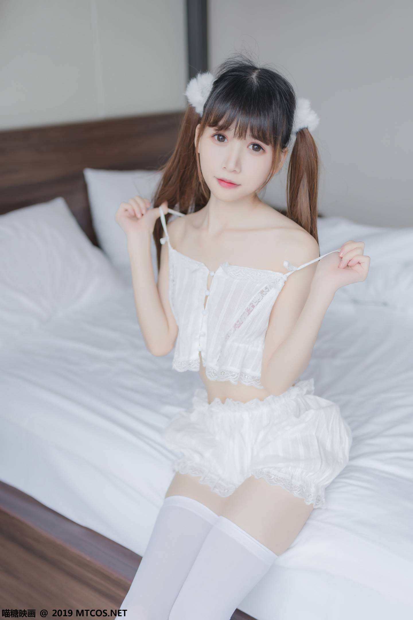 图片[3]-喵糖映画 VOL.065 白丝双马尾