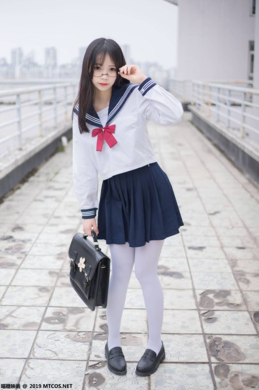 喵糖映画 VOL.067 半度度度喵 喵喵的白丝水手服[46P-245MB]-觅颜社