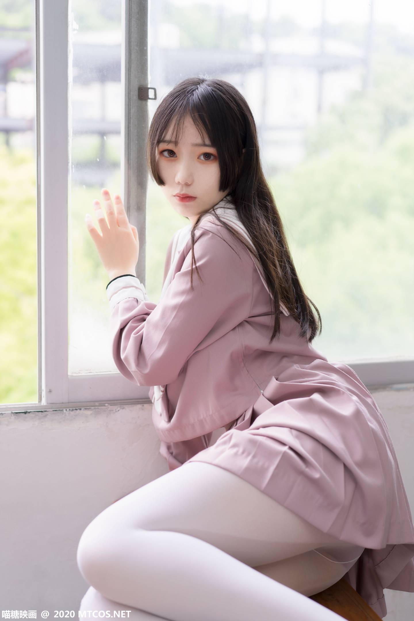 图片[3]-喵糖映画 VOL.074 半度度度喵 粉色JK小姐姐