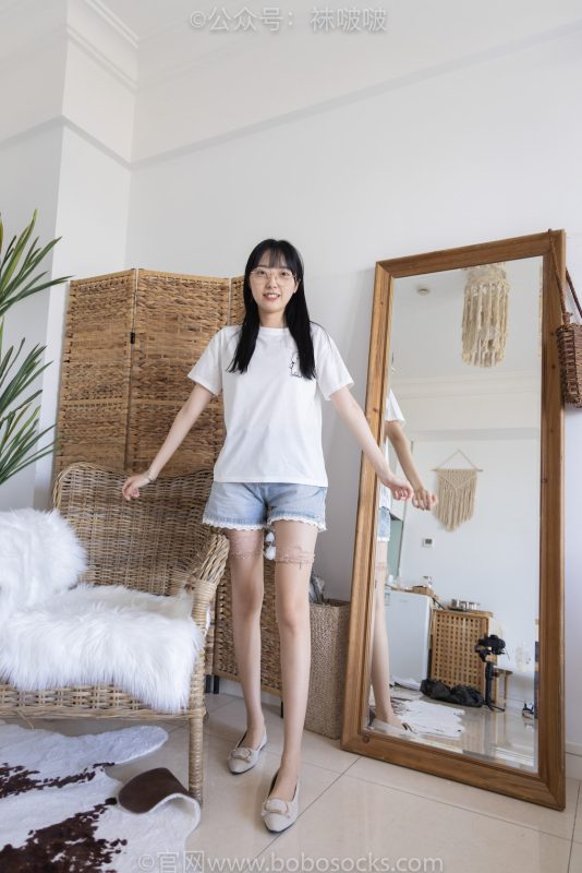 袜啵啵086期：稚予-平底鞋、过膝肉丝（脚尖加固款）-觅颜社