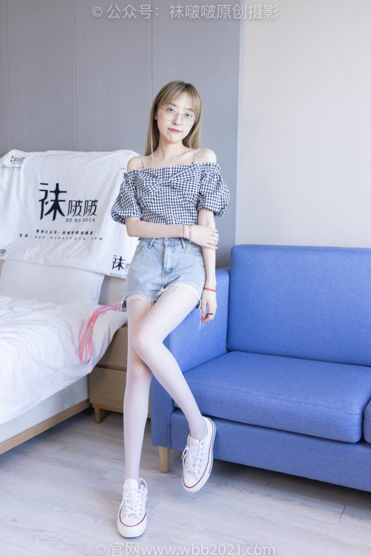 袜啵啵234期：稚予-板鞋、白丝（脚尖加固款）-觅颜社