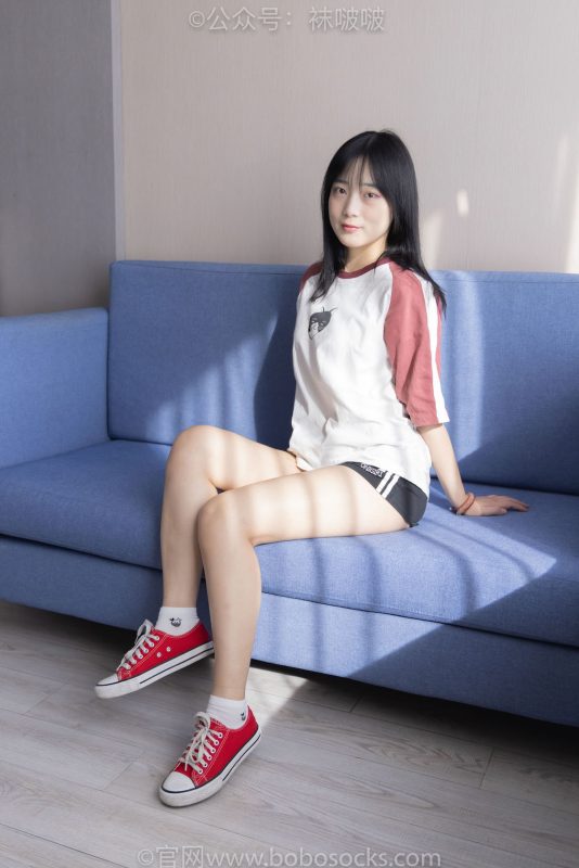 袜啵啵036期：菠萝-帆布鞋、白棉袜、裸足-觅颜社