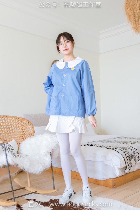 袜啵啵093期：小甜豆-贝壳头、厚白丝-觅颜社