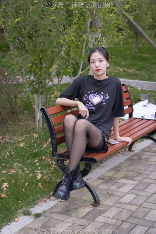 袜啵啵221期：小甜豆-马丁靴、黑丝（脚尖加固款）-觅颜社